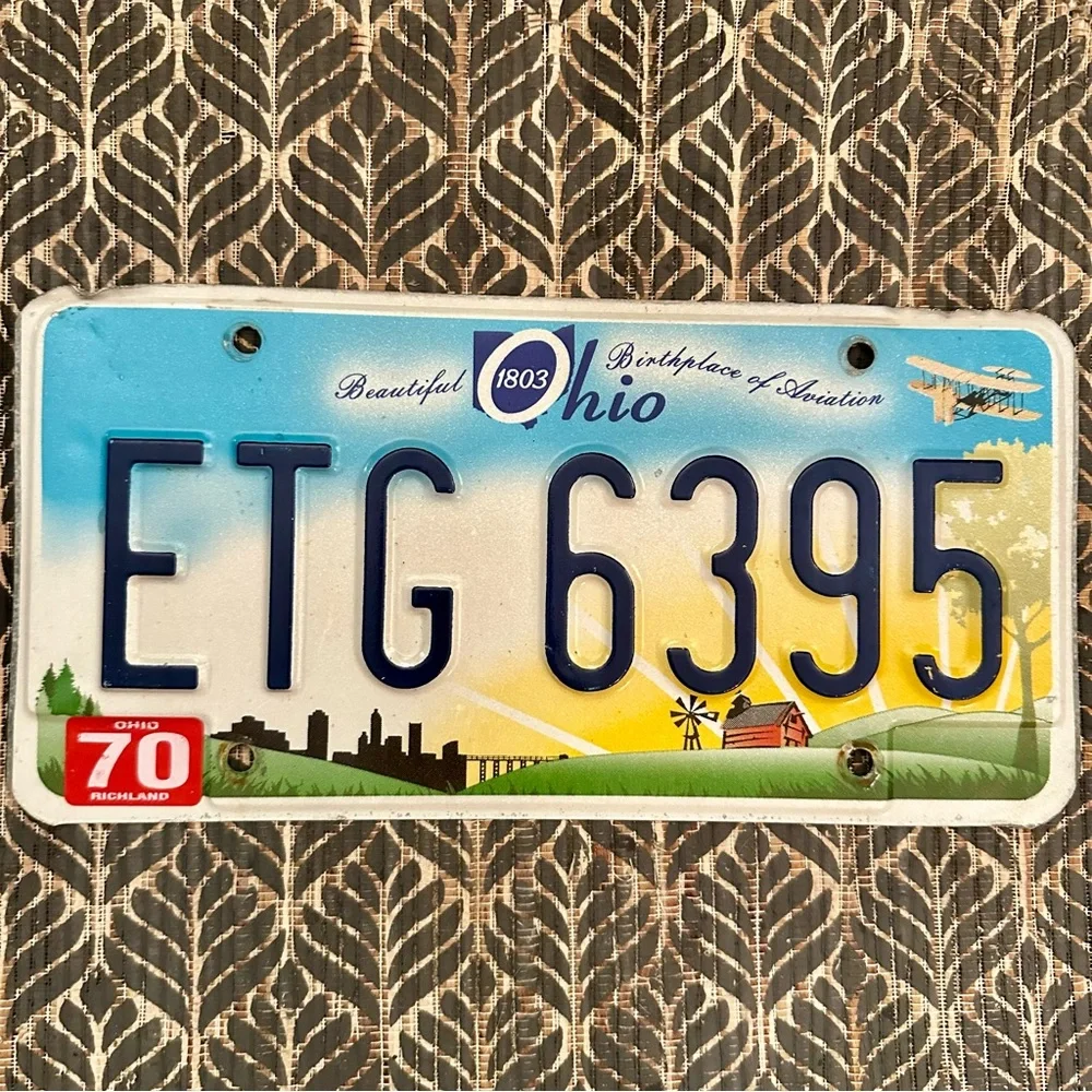 Ohio Beautiful Birthplace of Aviation License Plate